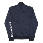 ADIDAS Mens Navy Blue Track Jacket XS Polyester Blend Zip Logo Sleeve