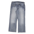 GUESS Mens Blue Regular Fit Straight Leg Denim Medium Wash W32 L27 Jeans Classic