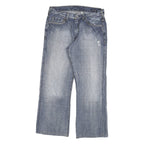 GUESS Mens Blue Regular Fit Straight Leg Denim Medium Wash W32 L27 Jeans Classic