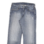 GUESS Mens Blue Regular Fit Straight Leg Denim Medium Wash W32 L27 Jeans Classic