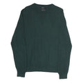 REPLAY Mens Green Jumper Plain Crew Neck Basic Knit M Casual Everyday Cotton
