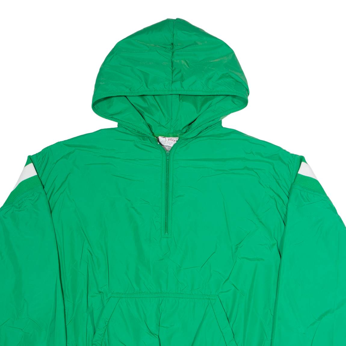 IN PLAY Mens Track Jacket Green Nylon Hooded M
