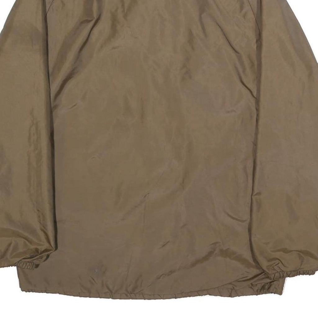 KING LOUIE Mens Brown Button Jacket S Polyester Plain Workwear Coat