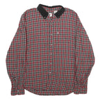 LEVI'S Mens Red Black Check Shirt L Cotton Long Sleeve Button Collar Casual