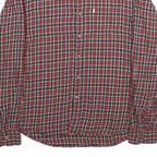 LEVI'S Mens Red Black Check Shirt L Cotton Long Sleeve Button Collar Casual