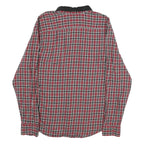 LEVI'S Mens Red Black Check Shirt L Cotton Long Sleeve Button Collar Casual