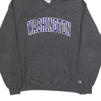 CHAMPION Mens Grey Washington Pullover Hoodie L Casual Cotton Blend Sweatshirt