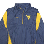 NIKE Mens Blue & Yellow West Virginia Storm-Fit Jacket S Polyester Zip Athletic