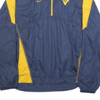 NIKE Mens Blue & Yellow West Virginia Storm-Fit Jacket S Polyester Zip Athletic