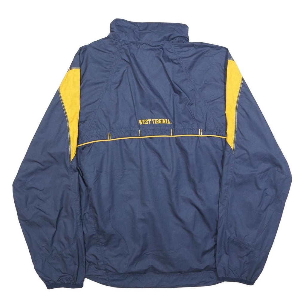 NIKE Mens Blue & Yellow West Virginia Storm-Fit Jacket S Polyester Zip Athletic