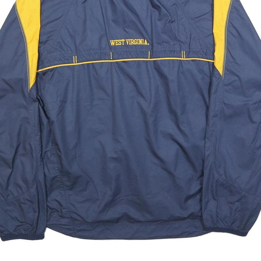 NIKE Mens Blue & Yellow West Virginia Storm-Fit Jacket S Polyester Zip Athletic