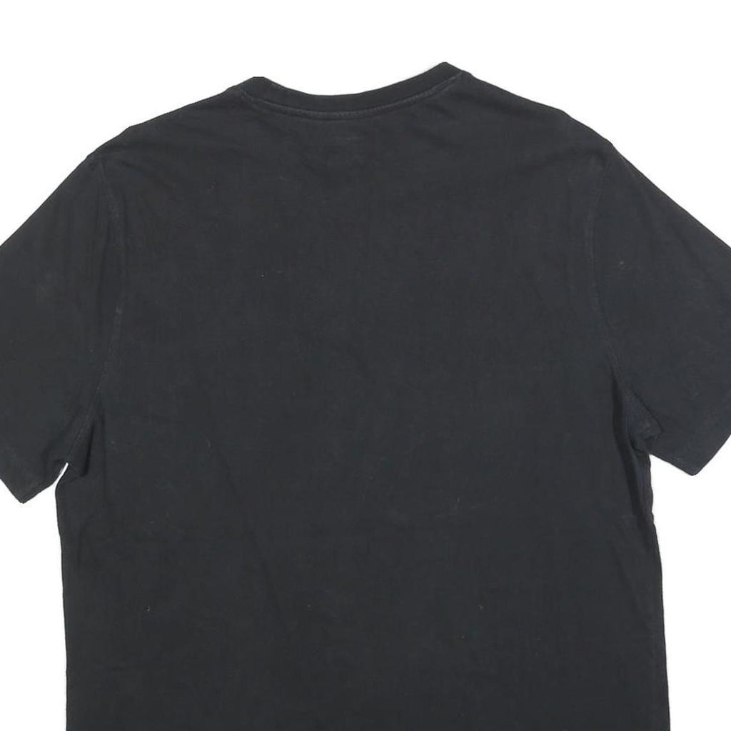 CHAMPION Mens Black Graphic T-Shirt L Short Sleeve Crew Neck Logo Print