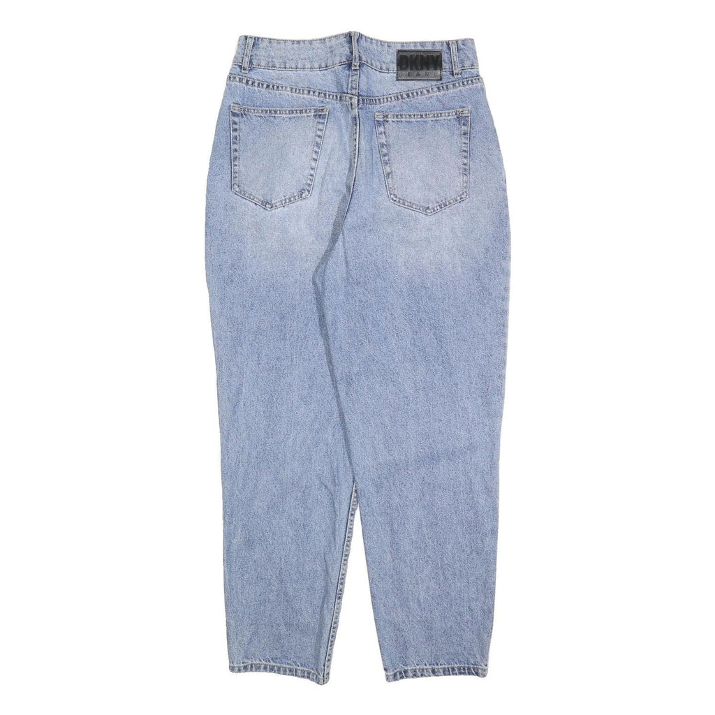DKNY Womens Jeans Blue Relaxed Mom Denim Light W28 L28 Comfortable Casual