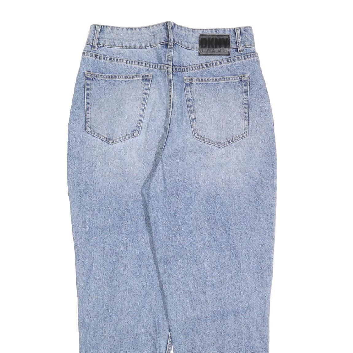 DKNY Womens Jeans Blue Relaxed Mom Denim Light W28 L28 Comfortable Casual