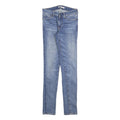 LEVI'S 711 Womens Jeans Blue Slim Skinny Denim Medium W28 L32 Stretch Zip Fly
