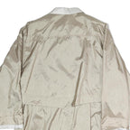 GEORGIA FORDI Womens Beige Jacket L Polyester Zip Plain Practical Lightweight