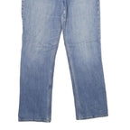 CARHARTT Womens Classic Blue Denim Straight Leg Jeans W34 L30 Cotton Blend Zip