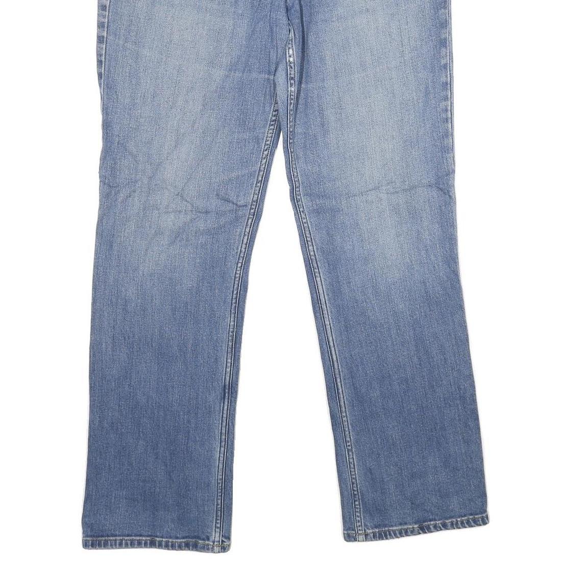 CARHARTT Womens Classic Blue Denim Straight Leg Jeans W34 L30 Cotton Blend Zip