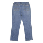 CARHARTT Womens Classic Blue Denim Straight Leg Jeans W34 L30 Cotton Blend Zip