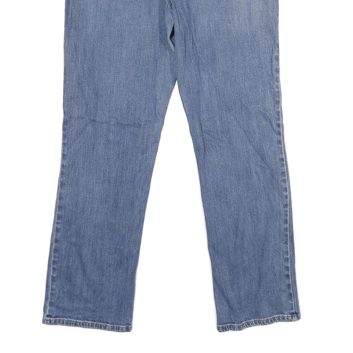 CARHARTT Womens Classic Blue Denim Straight Leg Jeans W34 L30 Cotton Blend Zip