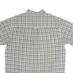 CHAPS RALPH LAUREN Mens White & Navy Checked Shirt XL Cotton Blend Casual