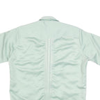 YUGA CHEN Mens Pale Green Shirt M Casual Short Sleeve Button-Up Polyester