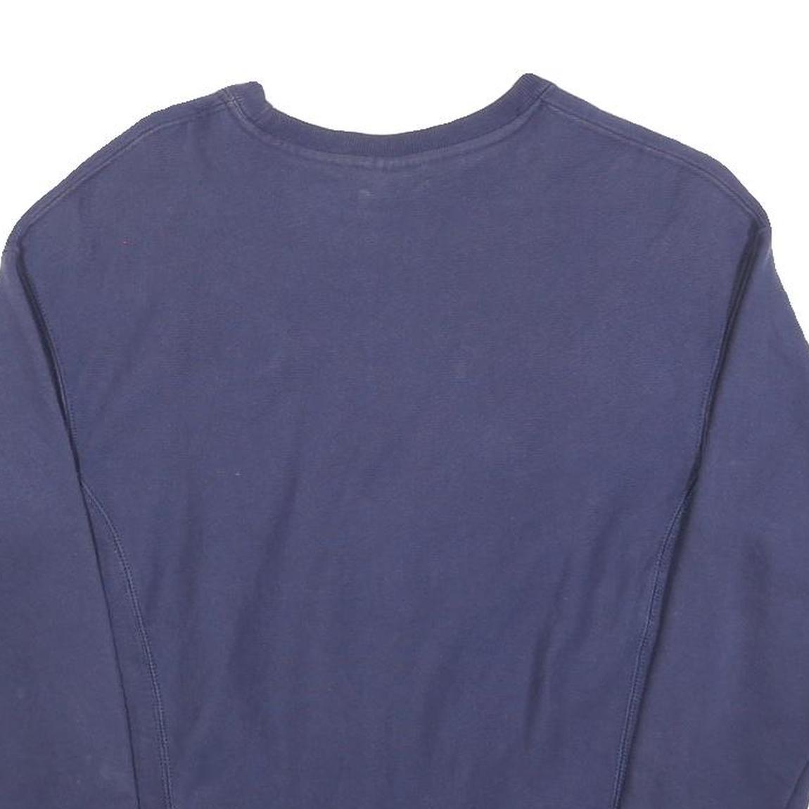 CHAMPION REVERSE WEAVE Womens Navy Blue Sweatshirt Crew Neck S Cotton Blend