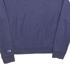 CHAMPION REVERSE WEAVE Womens Navy Blue Sweatshirt Crew Neck S Cotton Blend