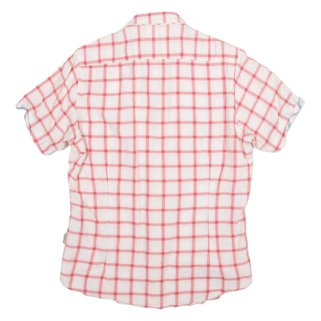 TED BAKER Mens Shirt Red Gingham S