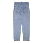 CARHARTT Mens Jeans Blue Regular Straight Denim Light W30 L31 Durable Casual