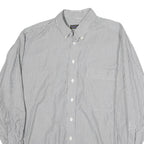 WESTBURY Mens Blue & White Stripe Cotton Blend Shirt L Classic Button-Down