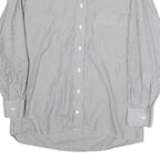 WESTBURY Mens Blue & White Stripe Cotton Blend Shirt L Classic Button-Down