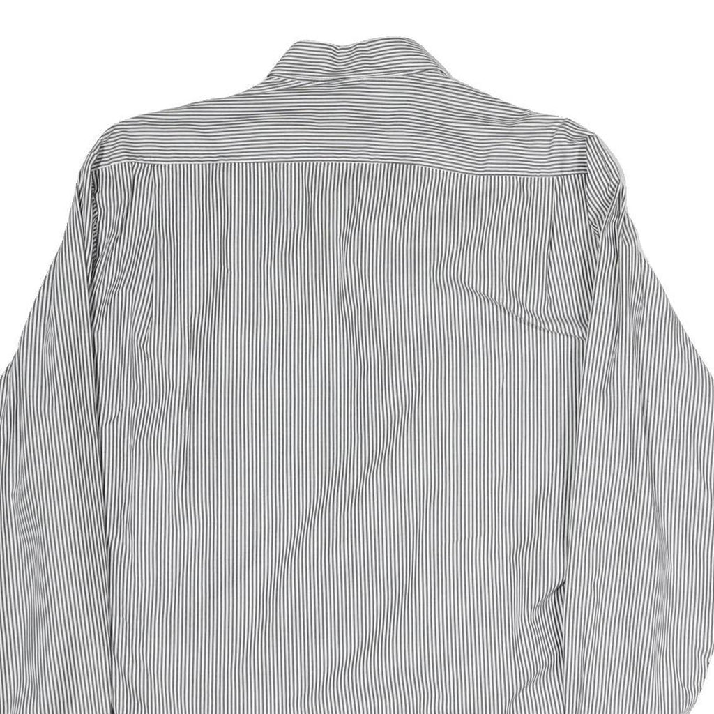 WESTBURY Mens Blue & White Stripe Cotton Blend Shirt L Classic Button-Down