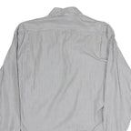 WESTBURY Mens Blue & White Stripe Cotton Blend Shirt L Classic Button-Down