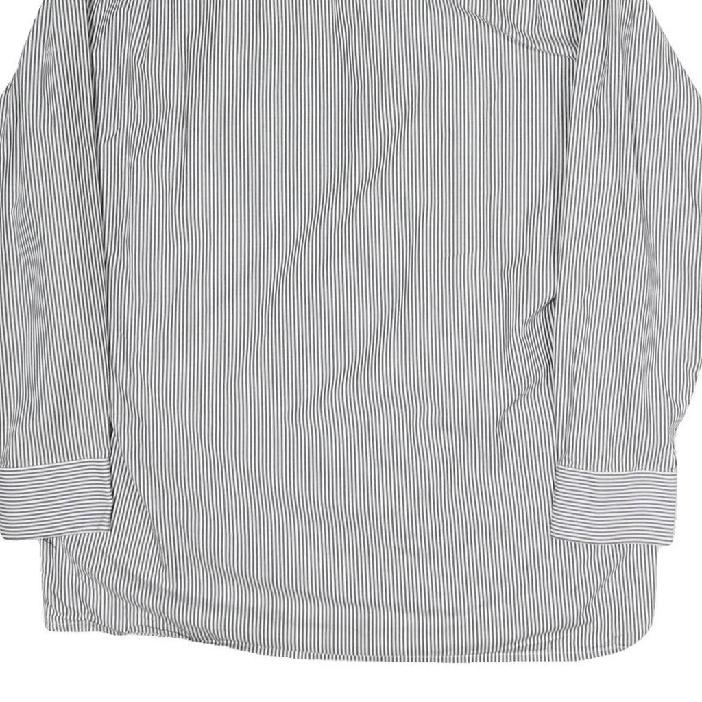 WESTBURY Mens Blue & White Stripe Cotton Blend Shirt L Classic Button-Down