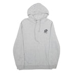 LOTTO Mens Grey Pullover Hoodie S Cotton Blend Casual Comfort