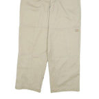 DICKIES Mens Cotton Blend Beige Regular Straight Trousers W34 L30 Workwear