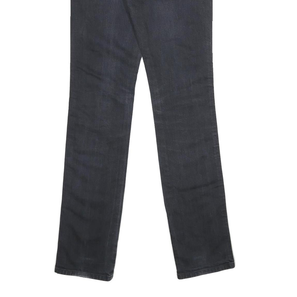 WRANGLER Womens Jeans Blue Regular Straight Denim Medium W28 L34 Classic Zip