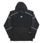 ADIDAS Mens Black Pullover Hoodie L Sportswear Hooded Sweatshirt