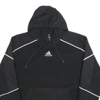 ADIDAS Mens Black Pullover Hoodie L Sportswear Hooded Sweatshirt