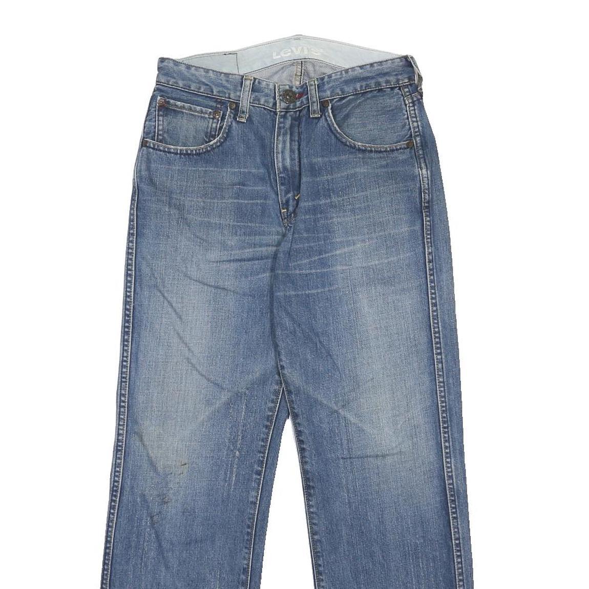 LEVI'S Mens Regular Fit Blue Denim Jeans W28 L28 Zip Closure Classic Cotton
