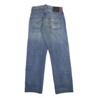 LEVI'S Mens Regular Fit Blue Denim Jeans W28 L28 Zip Closure Classic Cotton