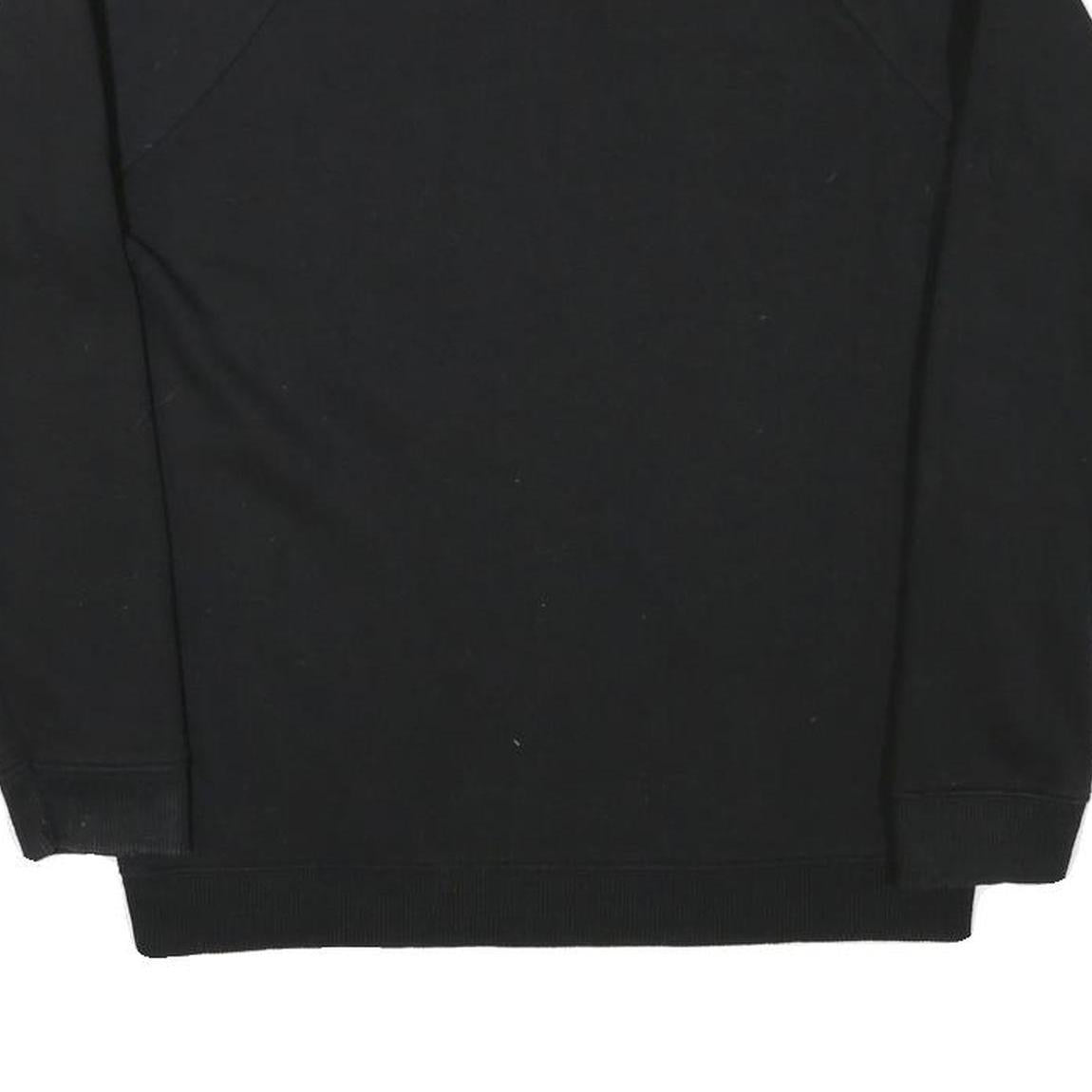 TOMMY HILFIGER Mens Black Crew Neck S Sweatshirt Cotton Blend Pullover