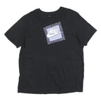 NIKE Mens Black Graphic T-Shirt XL Short Sleeve Crew Neck Sportswear Casual