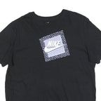 NIKE Mens Black Graphic T-Shirt XL Short Sleeve Crew Neck Sportswear Casual