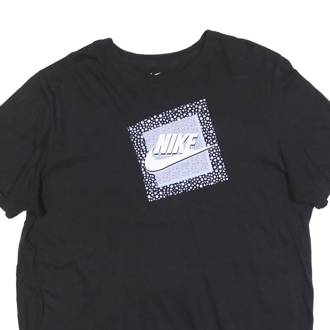 NIKE Mens Black Graphic T-Shirt XL Short Sleeve Crew Neck Sportswear Casual