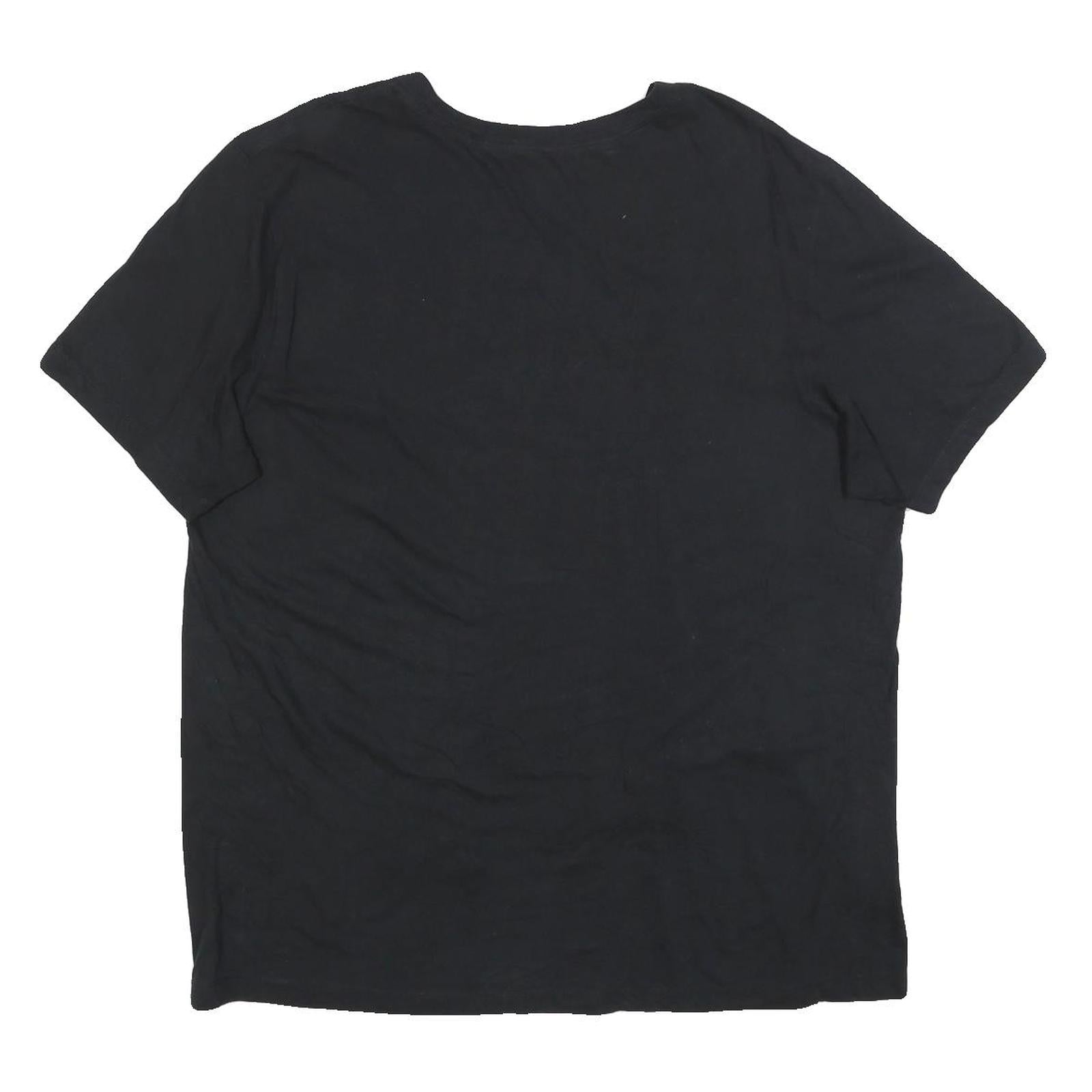 NIKE Mens Black Graphic T-Shirt XL Short Sleeve Crew Neck Sportswear Casual