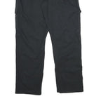 WRANGLER Mens Black Cotton Blend Relaxed Cargo Trousers W36 L30 Workwear