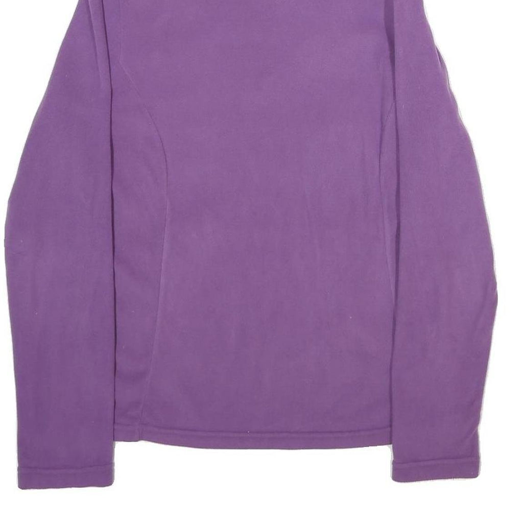 QUECHUA Womens Purple Plain Roll Neck Basic Knit L Jumper Outdoor Polyester