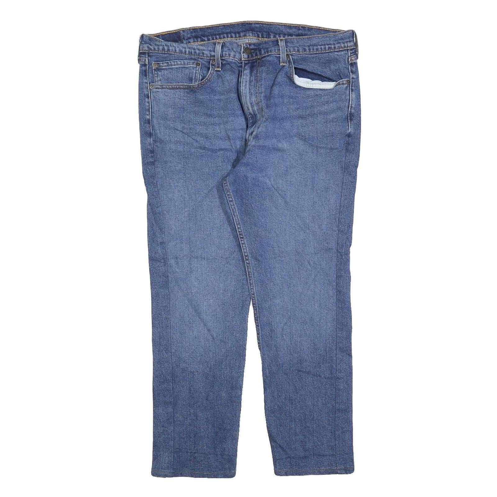 LEVI'S 505 Mens Jeans Blue Regular Straight Denim Medium W38 L26 Classic Fit